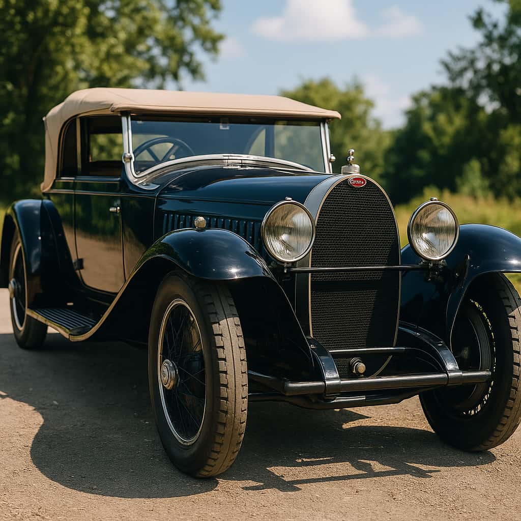 Une Bugatti Royale de 1926 roule à un carburant du futur