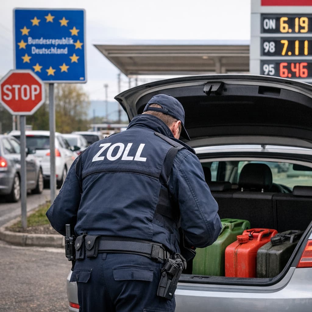 Prix du carburant : l’Allemagne renforce les contrôles contre les touristes du plein à ses frontières