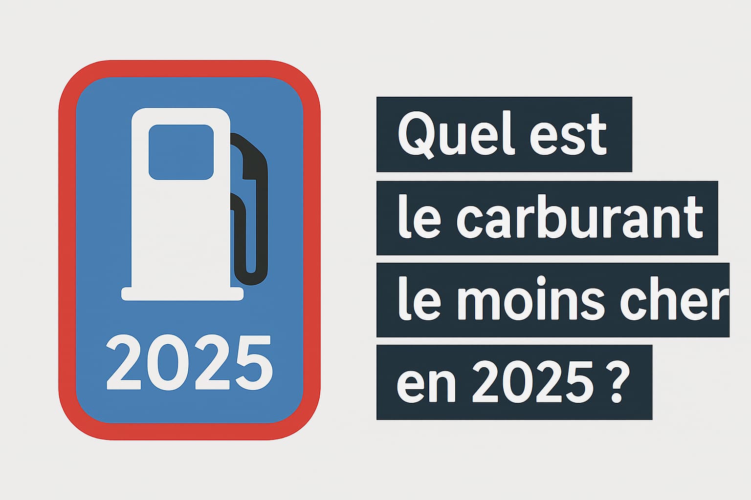 Quel est le carburant le moins cher en 2025 ?