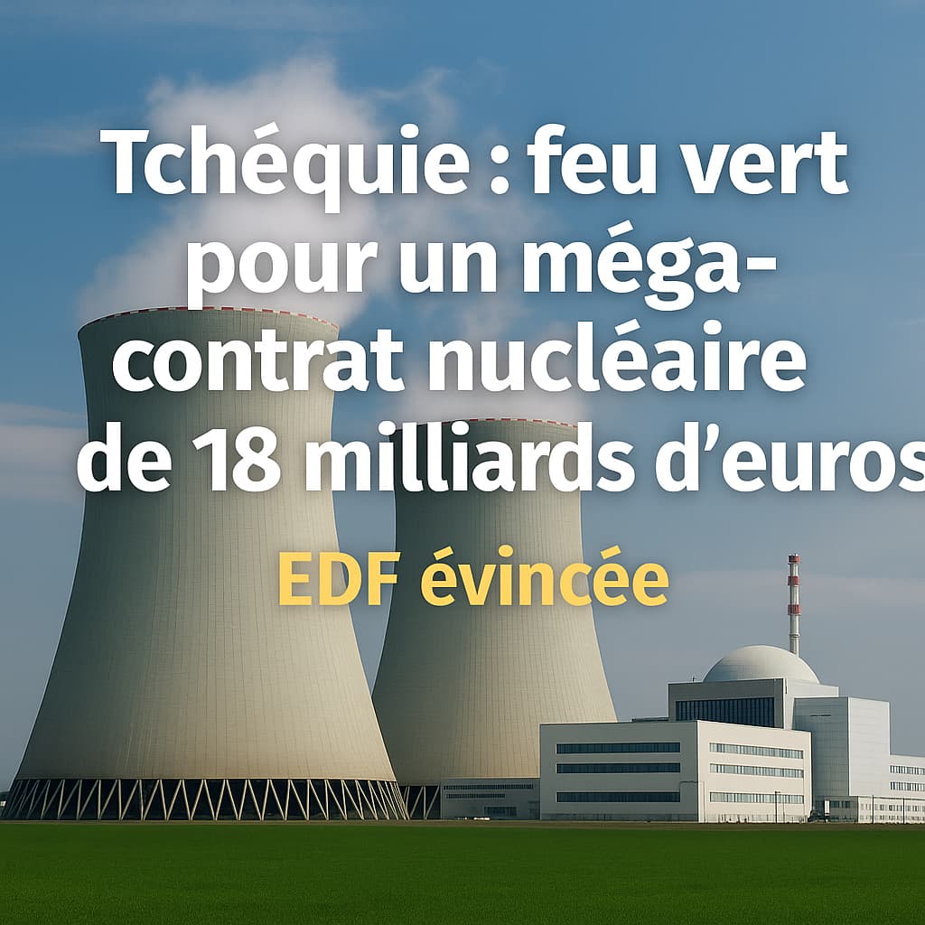 Tchéquie : feu vert pour un méga-contrat nucléaire de 18 milliards d’euros, EDF évincée