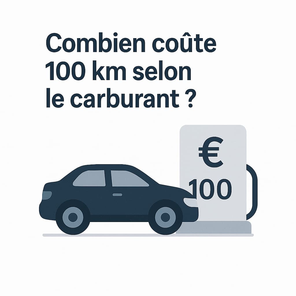 Combien coûte 100 km selon le carburant ?