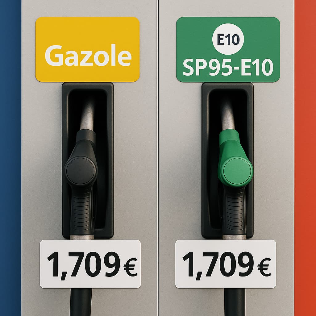 Le E10 au même prix que le Gazole en France début novembre 2025