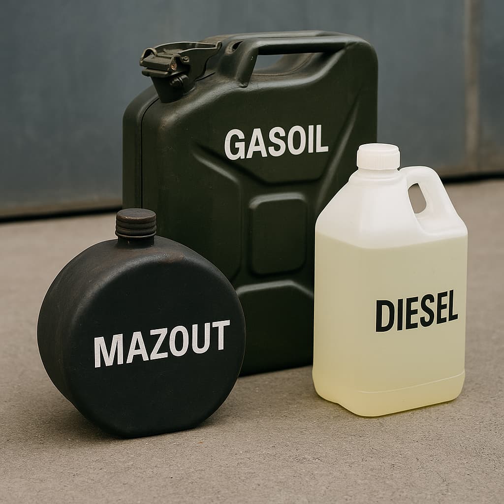 Quelle différence entre mazout, gasoil et diesel ?