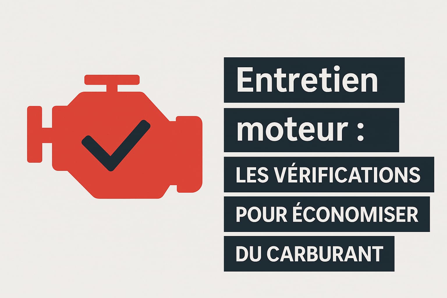 Entretien moteur : les vérifications pour économiser du carburant