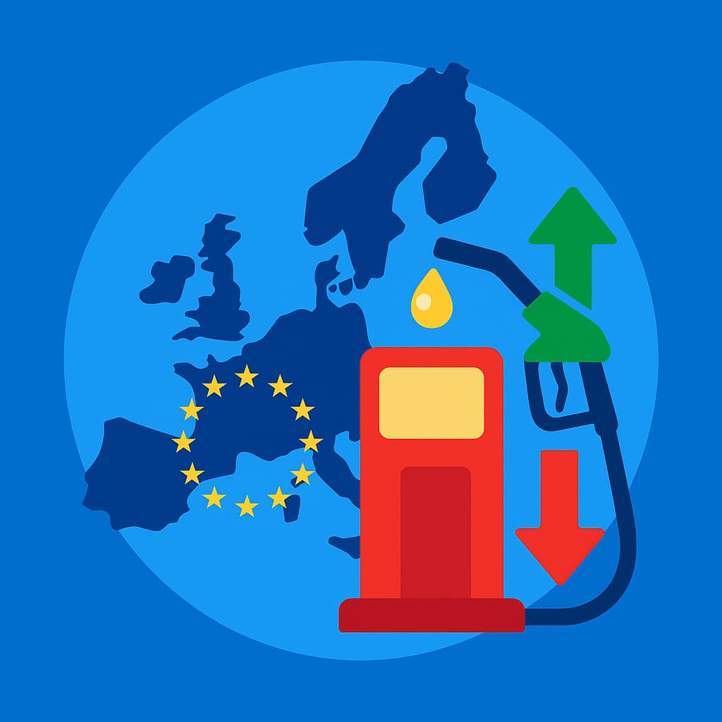 Carburants en Europe : hausses généralisées à la mi-septembre 2025