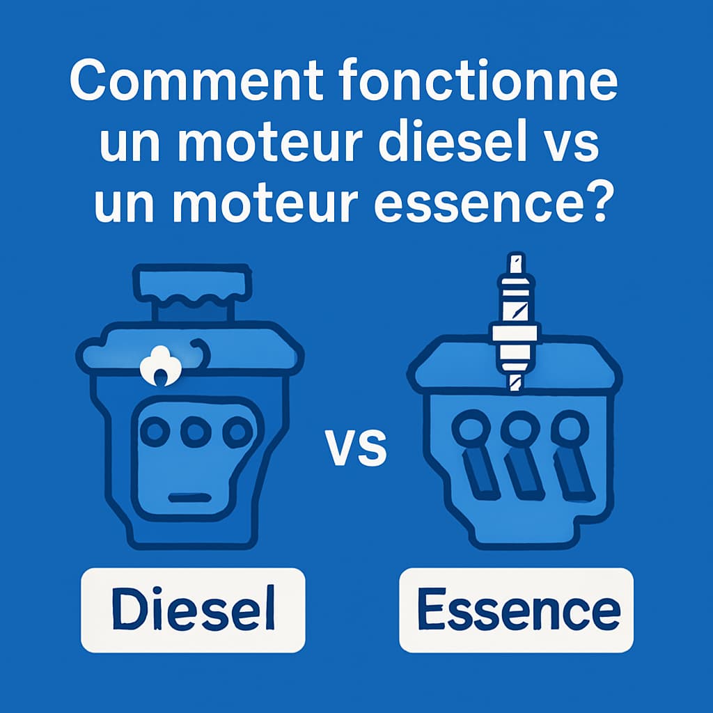 Comment fonctionne un moteur diesel vs un moteur essence ?