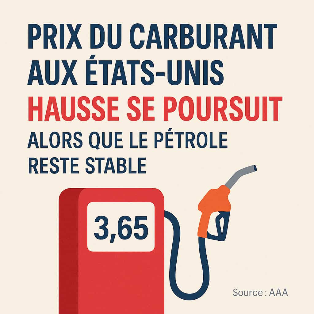 Les prix du carburant aux États-Unis poursuivent leur hausse alors que le pétrole reste stable