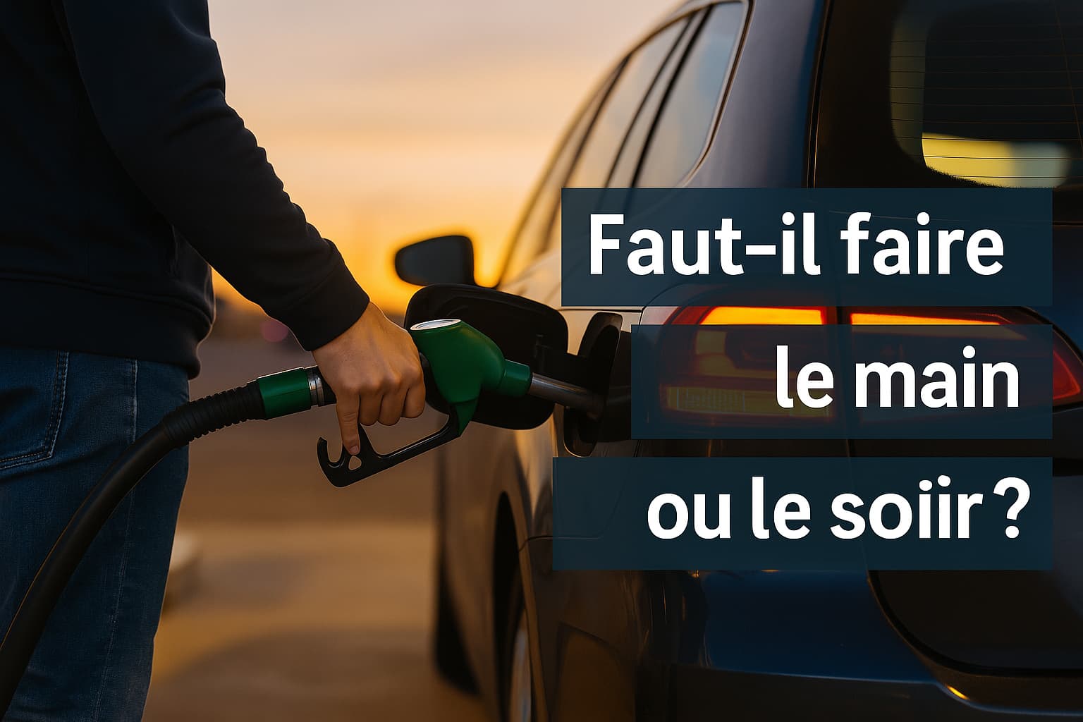 Faut-il faire le plein le matin ou le soir ?