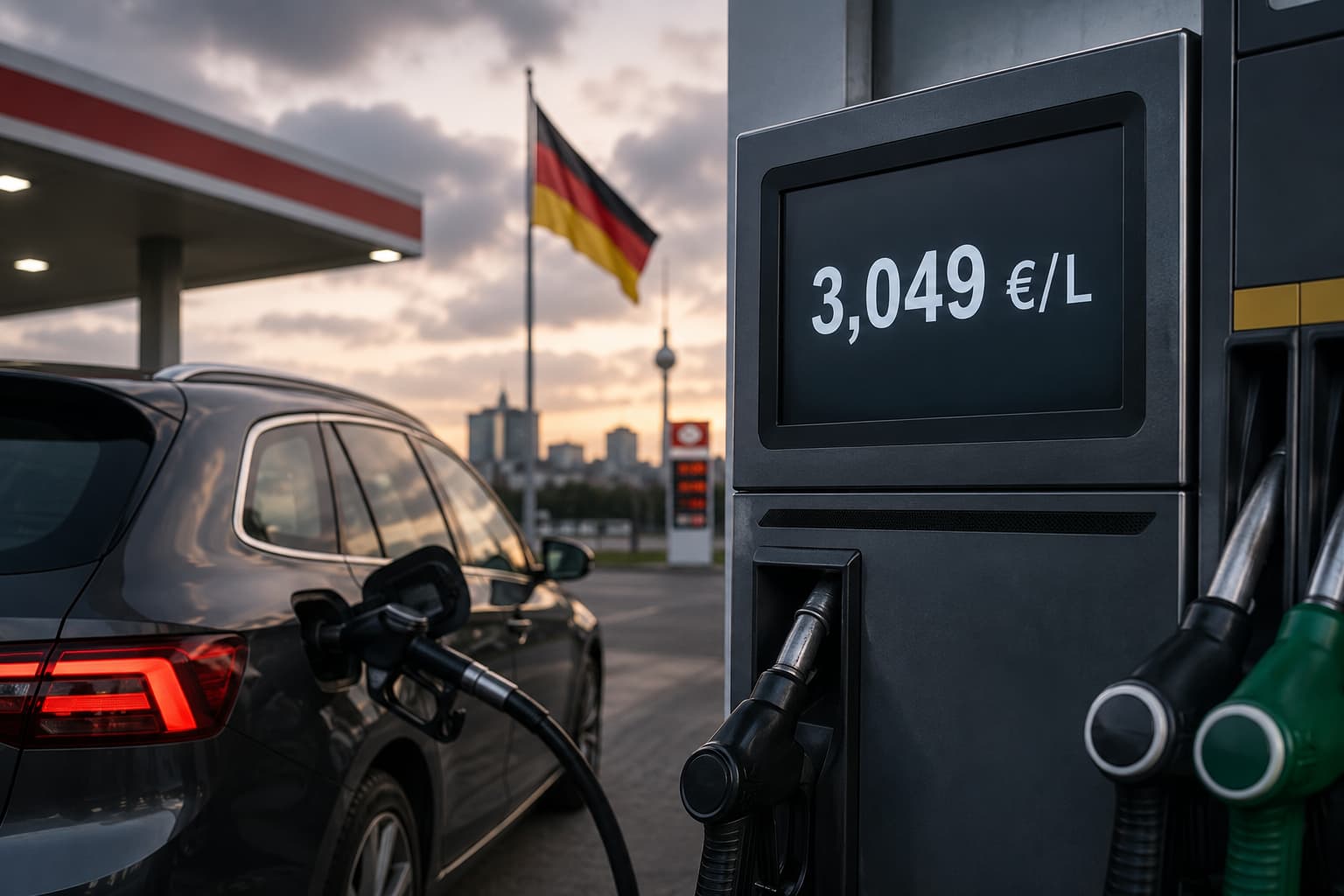 Allemagne : un record à 3,049 €/L confirmé par nos propres données