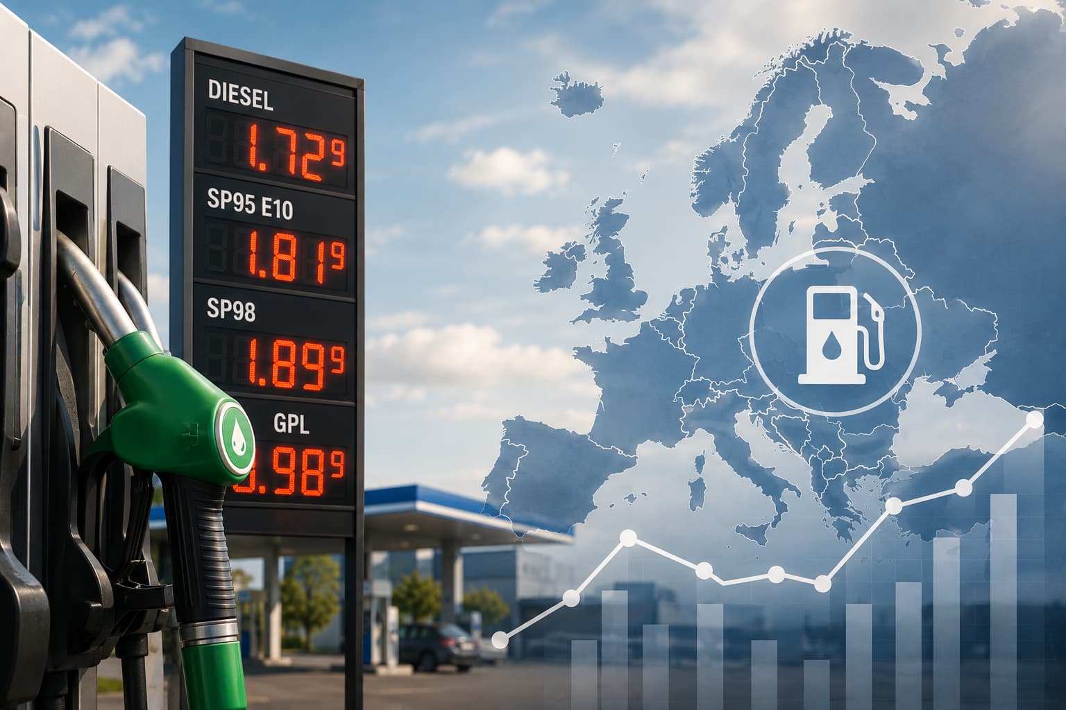 Prix des carburants en Europe : le gazole recule en France, grimpe en Estonie (28 septembre 2026)