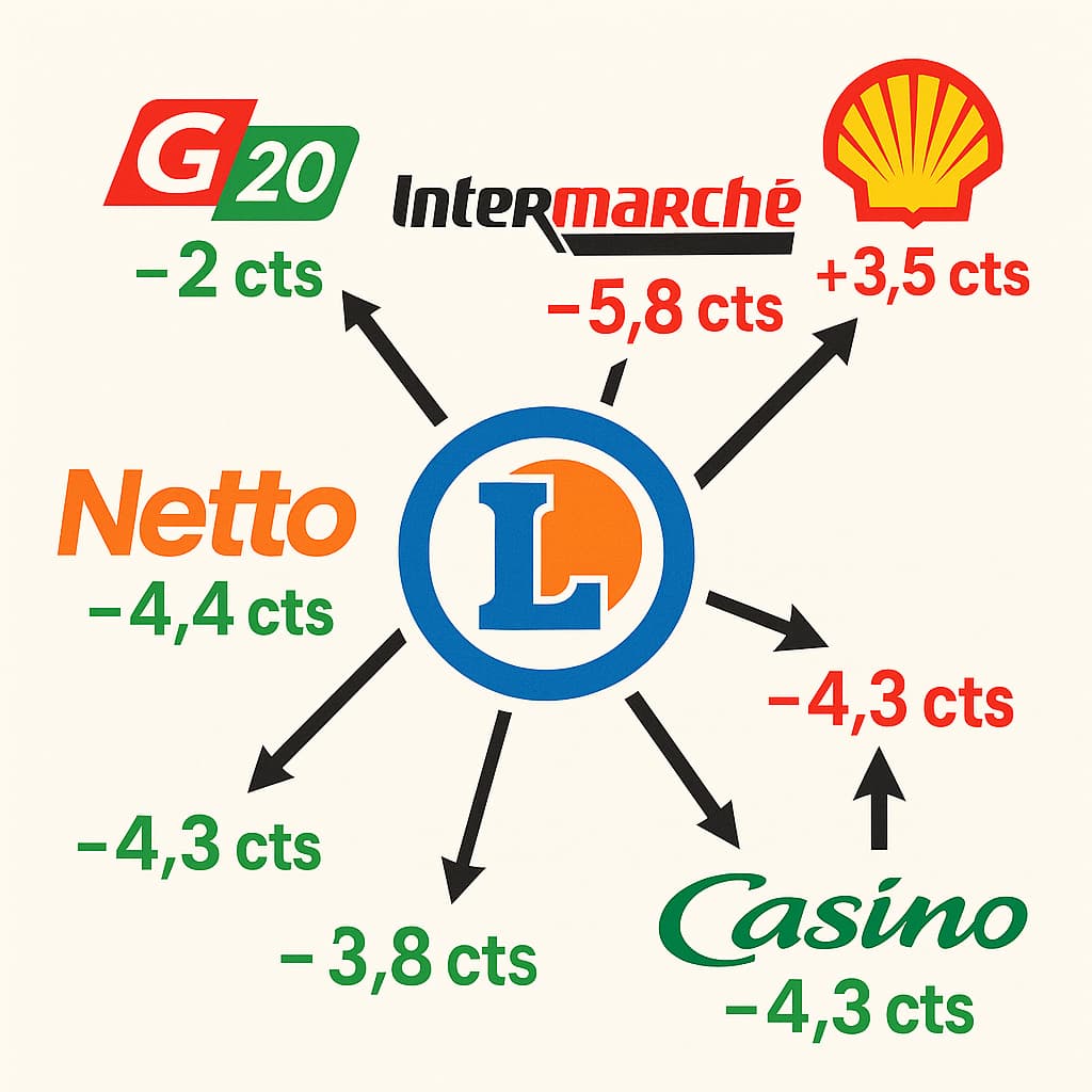 Prix coûtant Leclerc : une baisse généralisée des carburants début juillet