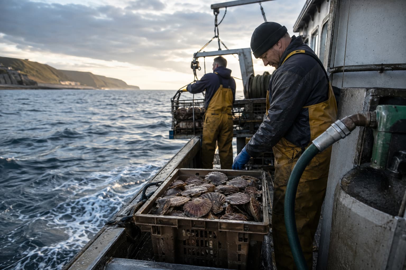 Pêche à la coquille Saint-Jacques en Normandie : le prix du gazole fait hésiter certains armements