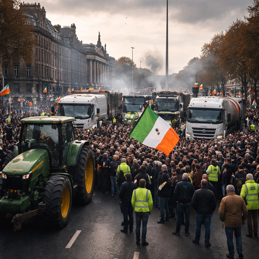 Irlande : blocage des livraisons de carburant, Dublin paralysée et 500 stations déjà à sec