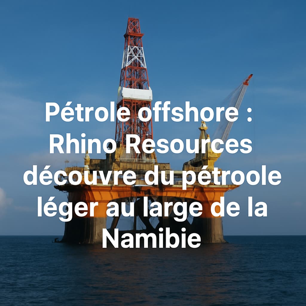 Pétrole offshore : Rhino Resources découvre du pétrole léger au large de la Namibie