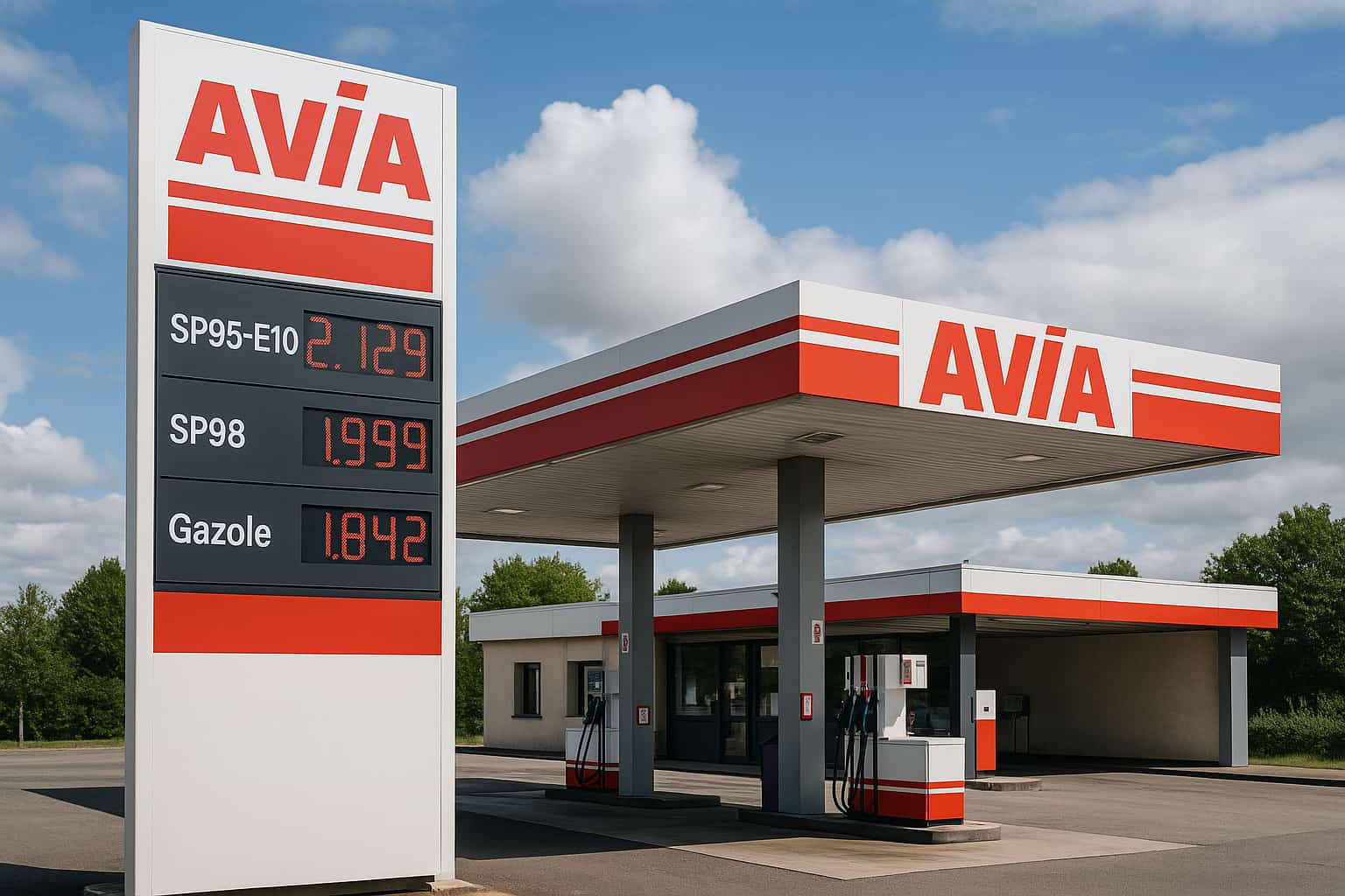 Station Avia A410 : un prix du SP95-E10 à 1,29 €/l corrigé après erreur d’affichage