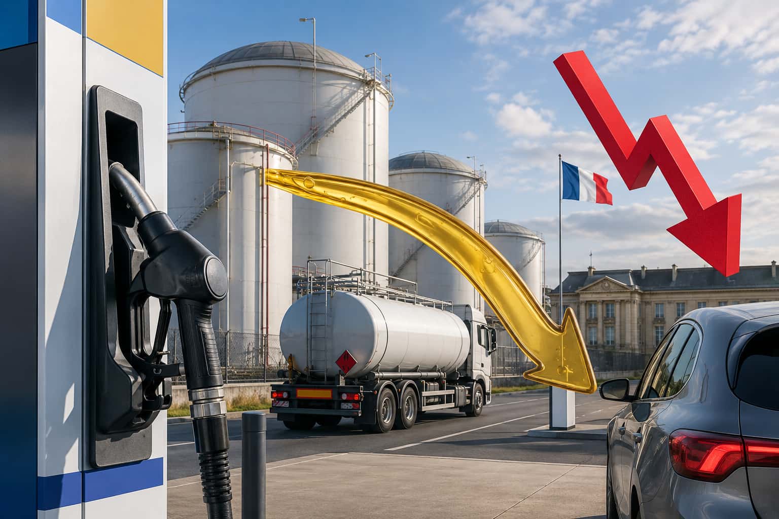 Gazole : Lecornu annonce 10 millions de barils et une baisse de 12 à 18 centimes visée dès le 1er novembre